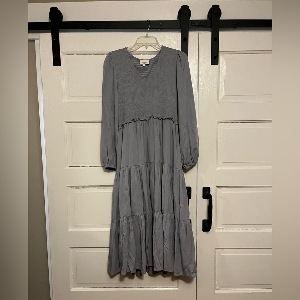 Bohme long sleeve midi dress